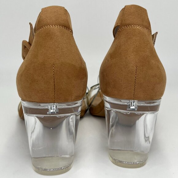 New Torrid Brown Translucent Block Heel - Size 8WW - Picture 7 of 14